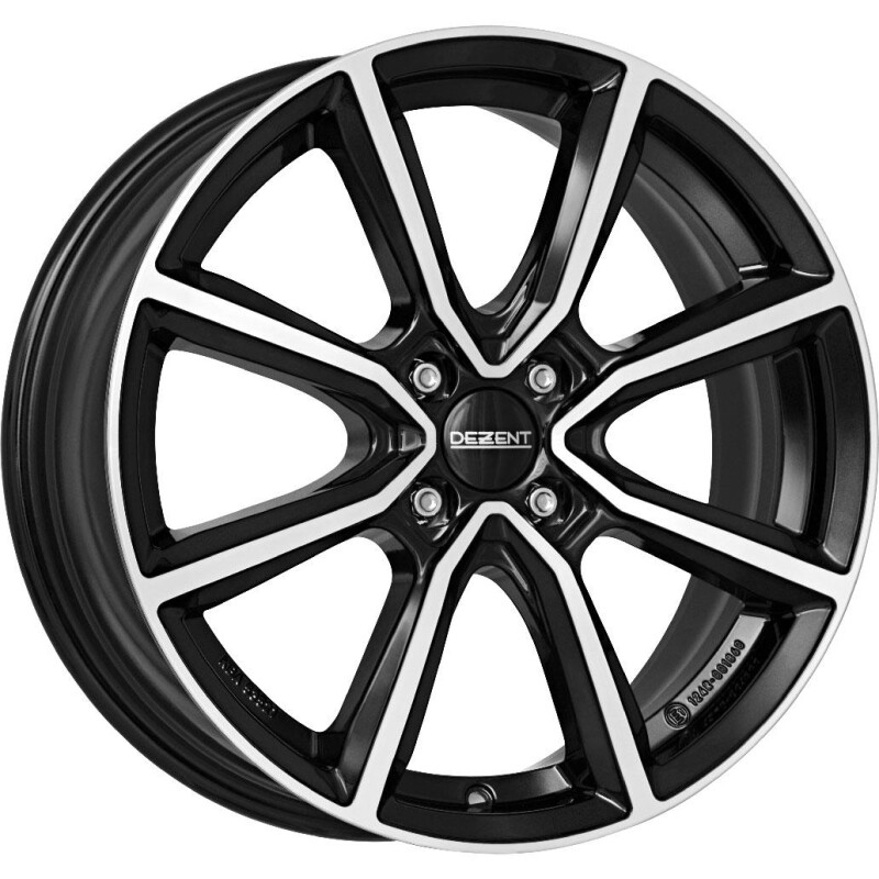 alumiinivanne Dezent TN dark Black/polished 6x16" 4x100 ET50 keskireikä 54.1