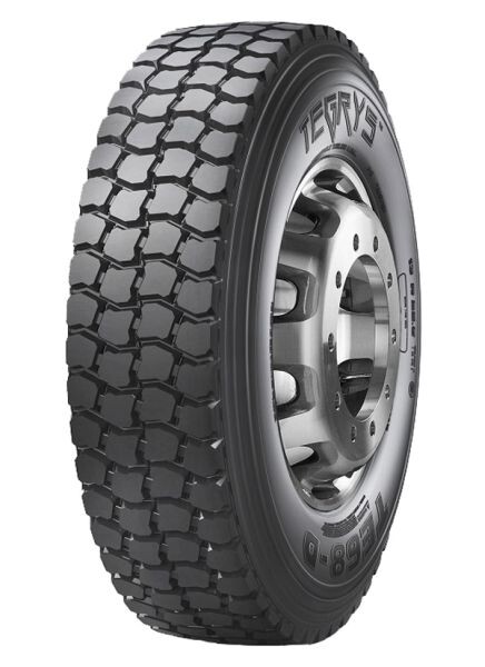4116900, TE68-D, TEGRYS, Truck tyre, Construction, Drive, 3PMSF, M+S, 156/150K, labels: fuel efficiency class - D, wet grip class - B, rolling noise and resistance measuring class - 74 dB (B) snow gri