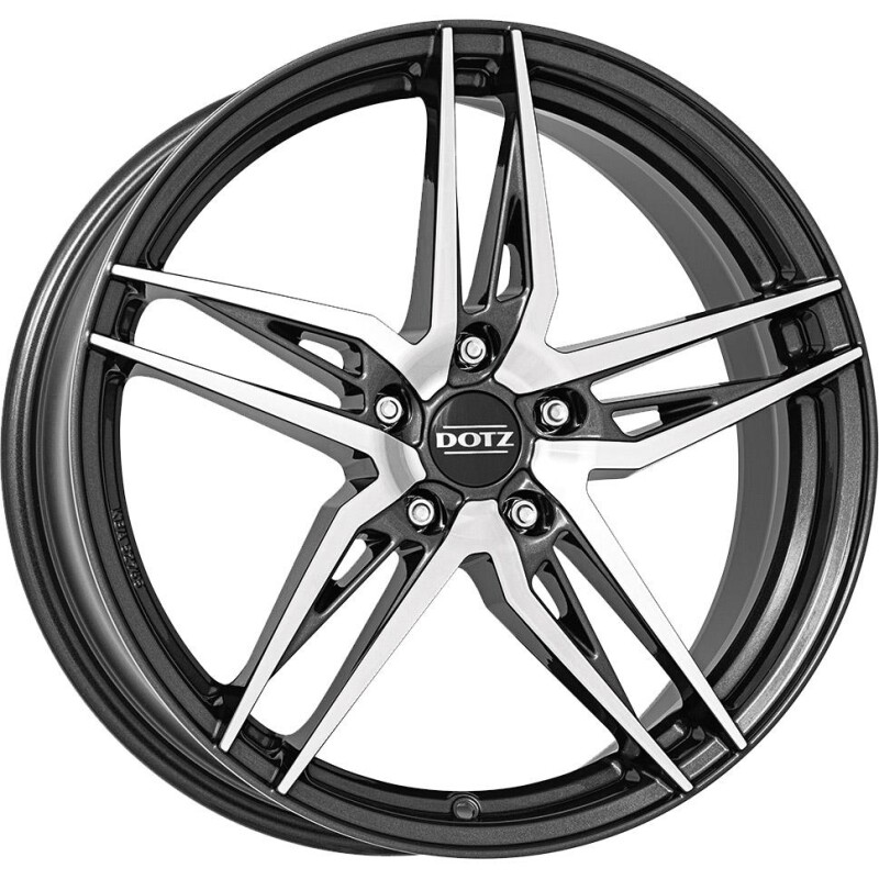 alumiinivanne Dotz Interlagos dark Gunmetal/polished 7.5x18" 5x100 ET51 keskireikä 57.1