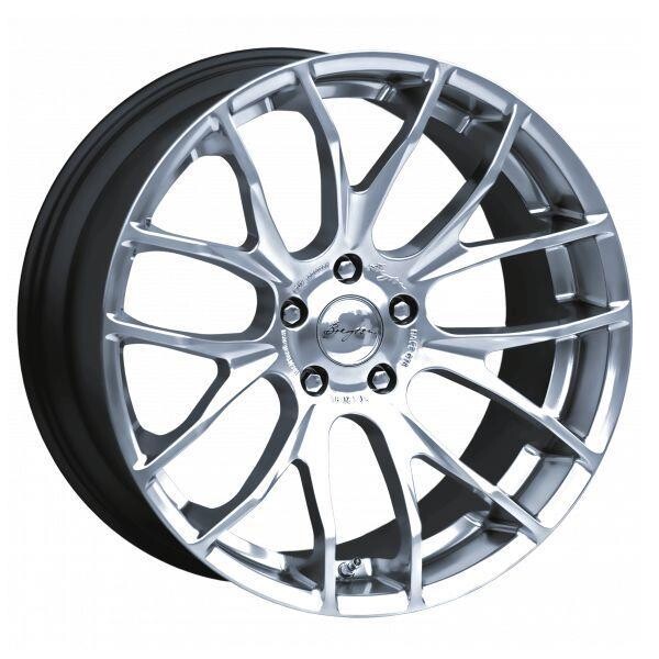alumiinivanne Breyton Race GTS Hyper Silver 9.5x19" 5x120 ET35 keskireikä 72.6