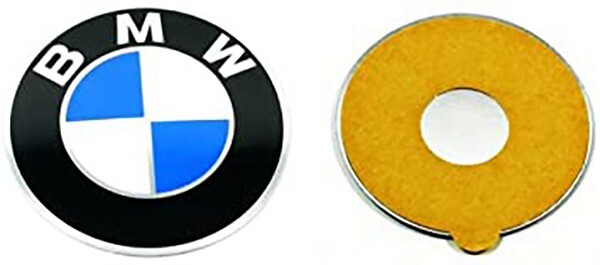 bmw oe-vanteen kupin tarra. 64.5 mm. kupera (oe:36131181080)