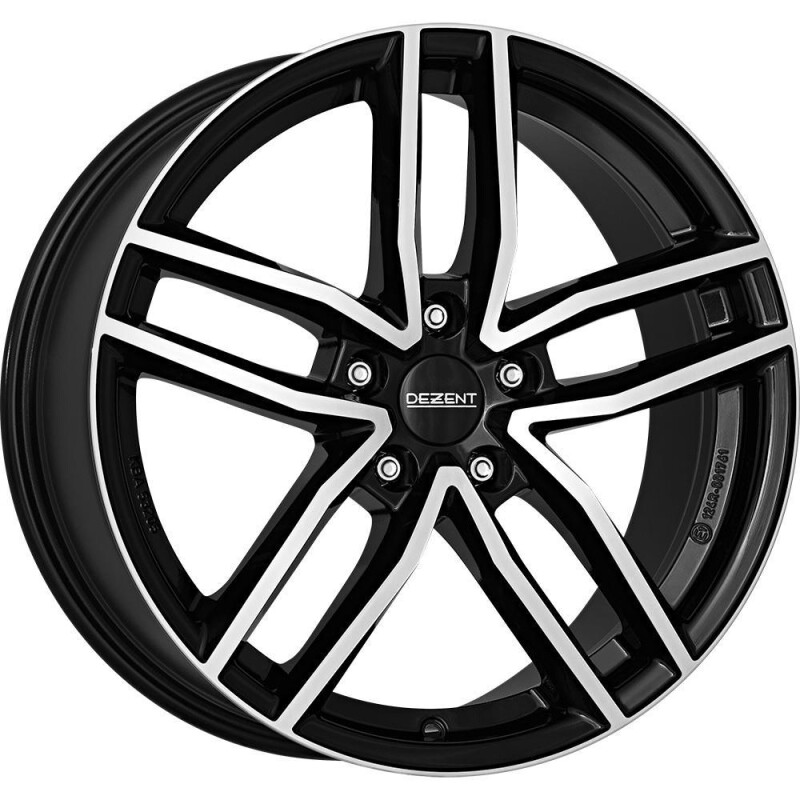 alumiinivanne Dezent TR dark Black/polished 7.5x18" 5x108 ET48 keskireikä 70.1
