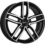 alumiinivanne Dezent TR dark Black/polished 7.5x18" 5x108 ET48 keskireikä 70.1