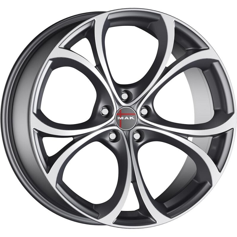 alumiinivanne MAK Lario Gun Met-Mirror Face 7.5x17" 5x110 ET39 keskireikä 65.1