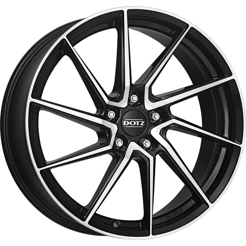 alumiinivanne Dotz Spa dark Black/polished 7.5x17" 5x100 ET35 keskireikä 60.1