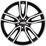 alumiinivanne Fondmetal Koros Glossy Black Machined 9x19" 5x112 ET44 keskireikä 66.6