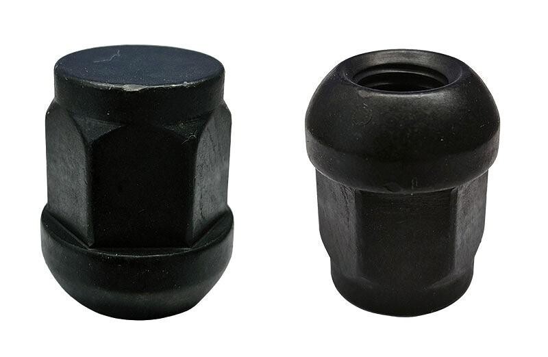 mutteri pkm12x1.50/28/19. musta (pallo. r12. suljettu. p28. ch19) (hon)