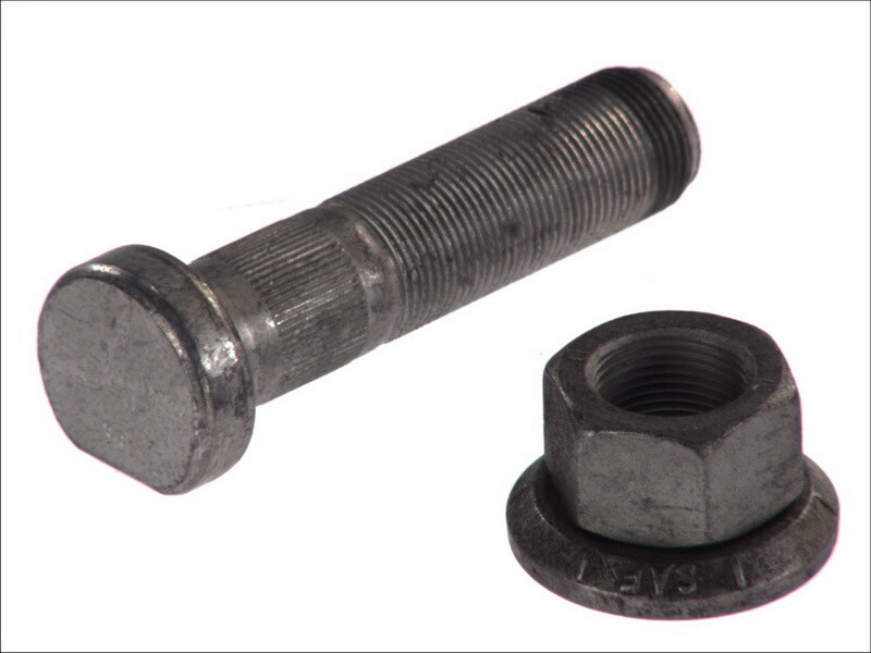 Wheel bolt M22x1,5 x93/104mm (thread pituus 53mm, Phosphate conversion coated) fits: SAF EU, IERDZW, KRS, KRZ, KRZP, RLSM, RSM, RZM, RZMP, S, SK, SKRLS, SKRLZ, SKRS, SKRSP, SKRZ, SKRZP, SKRZT
