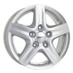 alumiinivanne Alutec Grip Silver T, 160x6.5 5x130 ET66 keskireikä 89