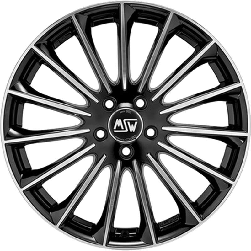 alumiinivanne MSW 30 Black Full Polish, 19x9.5 5x112 ET45 keskireikä 73