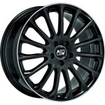 alumiinivanne MSW 30 Gloss Blk Pol Lip, 18x7.5 5x114.3 ET40 keskireikä 73