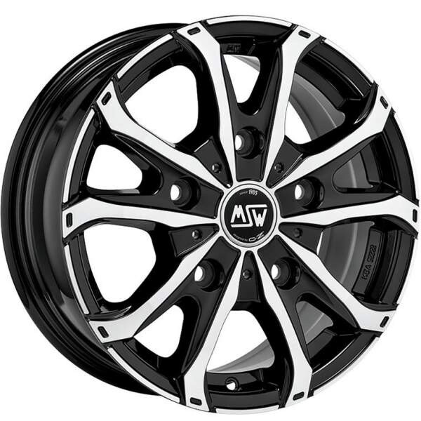 alumiinivanne MSW 48 Van Black Polished, 16x6.5 5x160 ET60 keskireikä 65