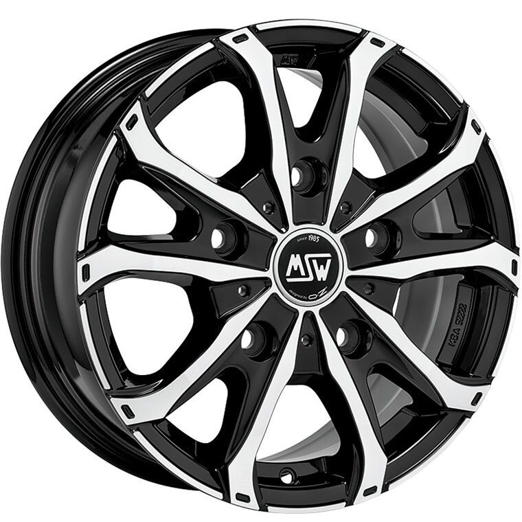 alumiinivanne MSW 48 Van Black Polished, 16x6.5 5x130 ET55 keskireikä 89