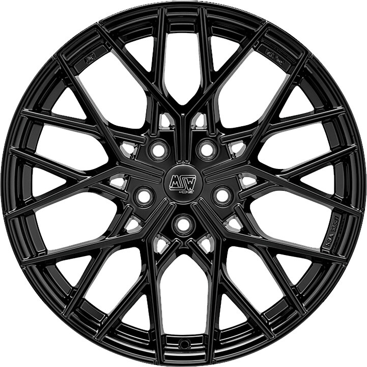 alumiinivanne MSW 74 Gloss Black, x0.0 ET keskireikä