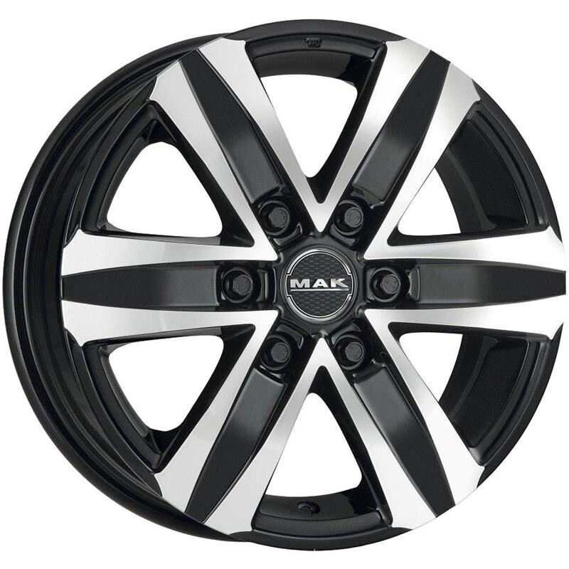 alumiinivanne MAK Stone6 Black Mirror 8,5x20 6x139,7 ET20 CB106,0 Flat 1215 kg F85206TBM20VH2X, x0.9 6x139,7 ET20 keskireikä 106