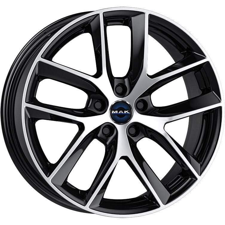 alumiinivanne MAK Jännite Black Mirror, 19x8.5 5x114.3 ET40 keskireikä 64