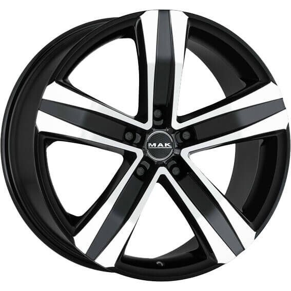 alumiinivanne MAK Stone 5 Black Mirror, 16x6.5 ET keskireikä 66