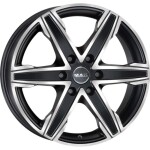 alumiinivanne MAK King6 Ice Black, 16x6.5 6x139.7 ET20 keskireikä 06