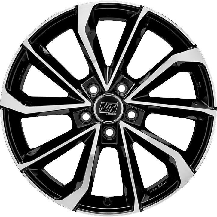 alumiinivanne MSW 42 Gloss Black Full Polished 8x18" 5x112 ET40 keskireikä 73.1