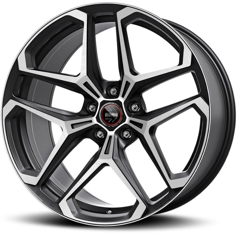 alumiinivanne Momo RF-04 Matt Black Polished 9x20" 5x108 ET43 keskireikä 63.4