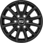 alumiinivanne MSW 48 Van 6 reikää Matt Black 6.5x16" 6x125 ET68 keskireikä 74.1