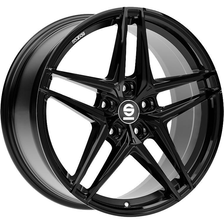 alumiinivanne Sparco Record Gloss Black 8.5x19" 5x108 ET45 keskireikä 73.1
