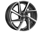 alumiinivanne MSW 80-4 Gloss Black Full Polished 6.5x16" 4x108 ET32 keskireikä 65.1