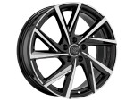 alumiinivanne MSW 80-5 Gloss Black Full Polished 7x17" 5x112 ET37 keskireikä 57.1