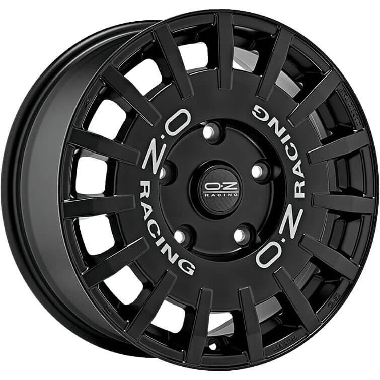 alumiinivanne OZ Racing Rally Racing Gloss Black Silver Lettering 8x18" 5x112 ET45 keskireikä 75