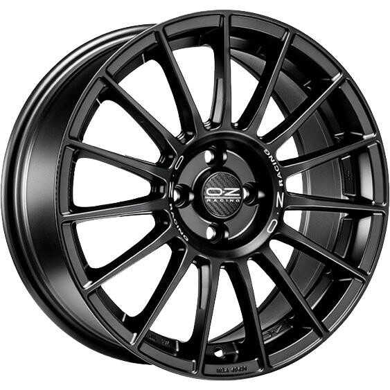 alumiinivanne OZ Racing Superturismo LM Matt Black Silver Lettering 8.5x19" 5x114.3 ET38 keskireikä 75