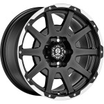 alumiinivanne Sparco Dakar Matt Black Lip Polished+Rivets 7.5x17" 5x112 ET35 keskireikä 73.1