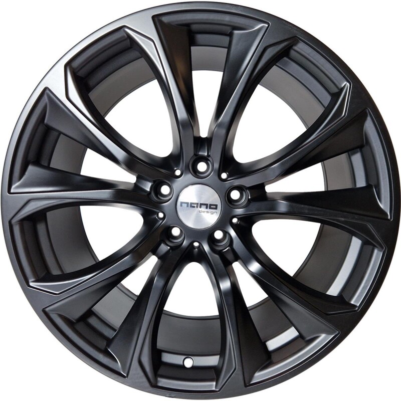 alumiinivanne Nano 5736 Matt Black 10x20" 5x120 ET35 keskireikä 74.1