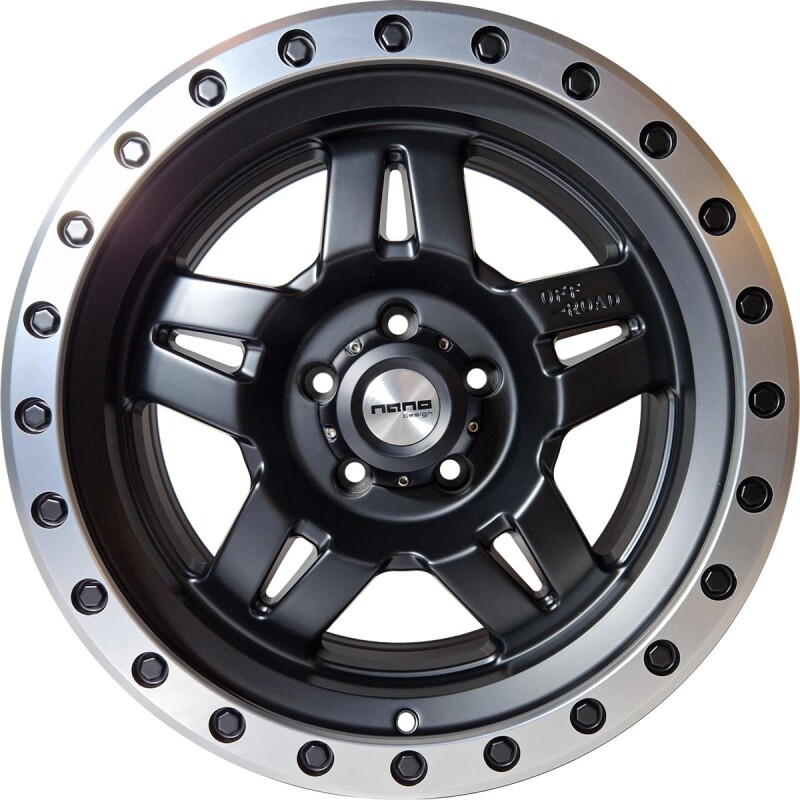 alumiinivanne Nano 5942 Matt Black polished 8.5x17" 5x120 ET0 keskireikä 65.1