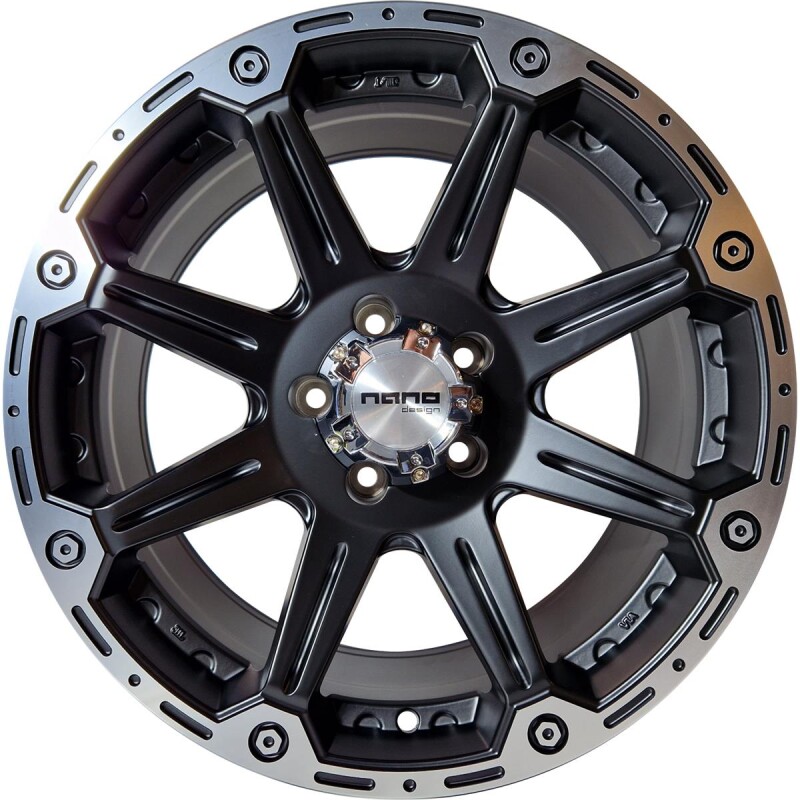 alumiinivanne Nano BK717 Matt Black polished 8.5x18" 5x120 ET20 keskireikä 65.1