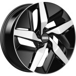alumiinivanne Fondmetal E-Joule Glossy Black Machined 9.5x19" 5x114.3 ET45 keskireikä 64.1