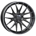 alumiinivanne Breyton Race GTX Matt Black with Polished Lip 10x20" 5x112 ET35 keskireikä 66.6