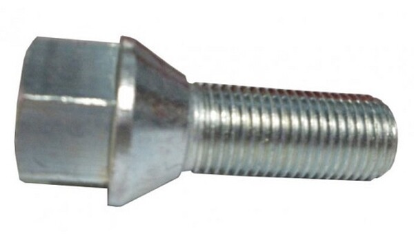 vanteen pultti m12x1,25, kierre 28mm, kartio, avain 17