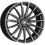 alumiinivanne AEZ Atlanta Graphite matt/polished 9x20" 5x112 ET40 keskireikä 70.1