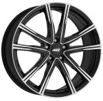 alumiinivanne AEZ Montreal dark Black/polished 8x20" 5x108 ET50 keskireikä 63.4