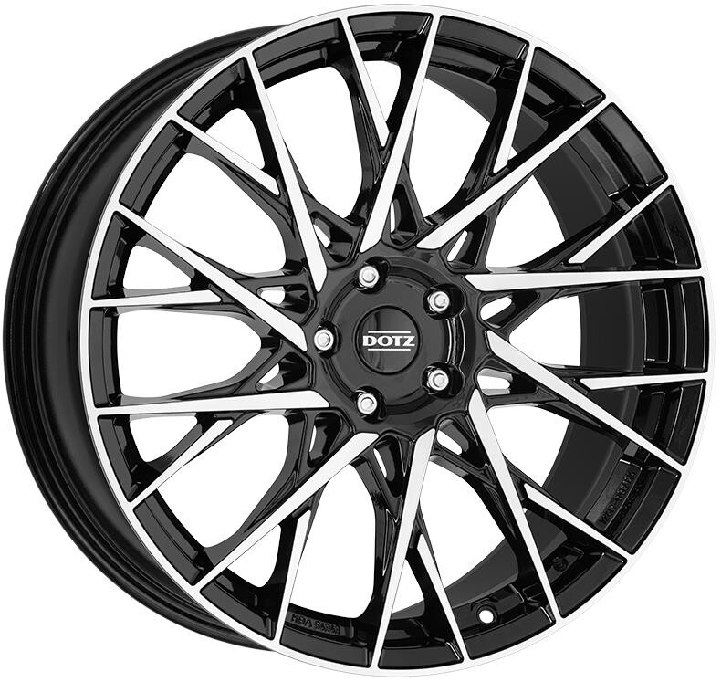 alumiinivanne Dotz Fuji dark Black/polished 7.5x18" 5x112 ET48 keskireikä 70.1