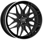 alumiinivanne Dotz LongBeach dark Black/polished lip 9.5x22" 5x112 ET40 keskireikä 70.1