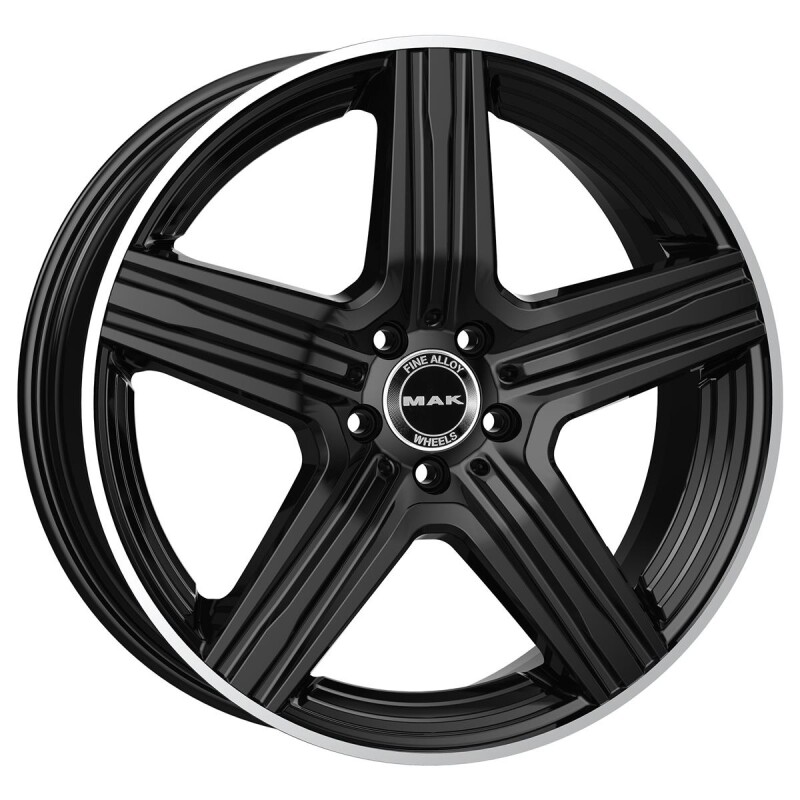alumiinivanne MAK Lewis-D Gloss Black Mirror Ring 9.5x20" 5x112 ET57 keskireikä 66.6