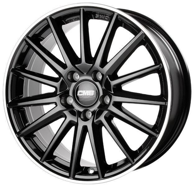alumiinivanne CMS C23 Diamond Rim Black Gloss 8x18" 5x108 ET48 keskireikä 63.4
