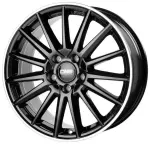 alumiinivanne CMS C23 Diamond Rim Black Gloss 8x18" 5x108 ET48 keskireikä 63.4