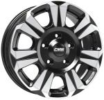 alumiinivanne CMS C31 Diamond Black Gloss 6.5x16" 6x130 ET62 keskireikä 84.1
