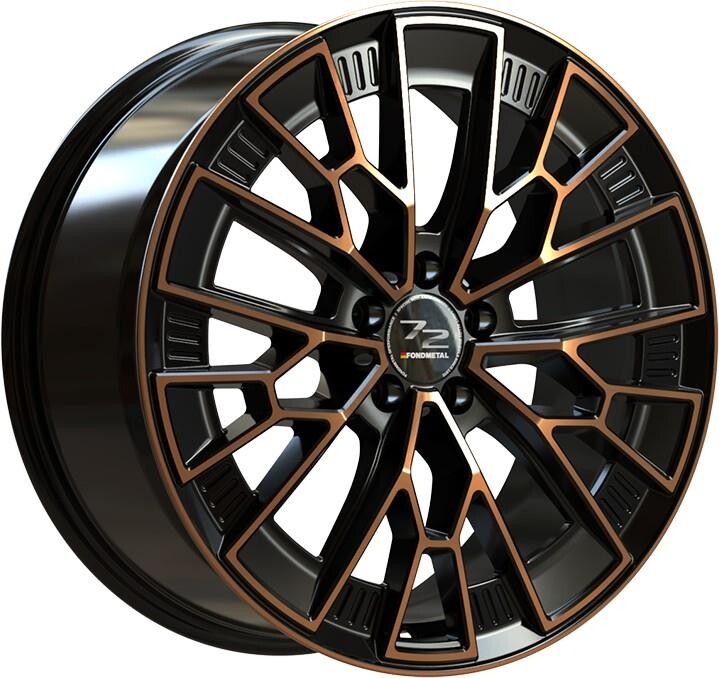 alumiinivanne Fondmetal 1972 Black Clearcoat Matt Bronze Machined 11x21" 5x112 ET39 keskireikä 66.5