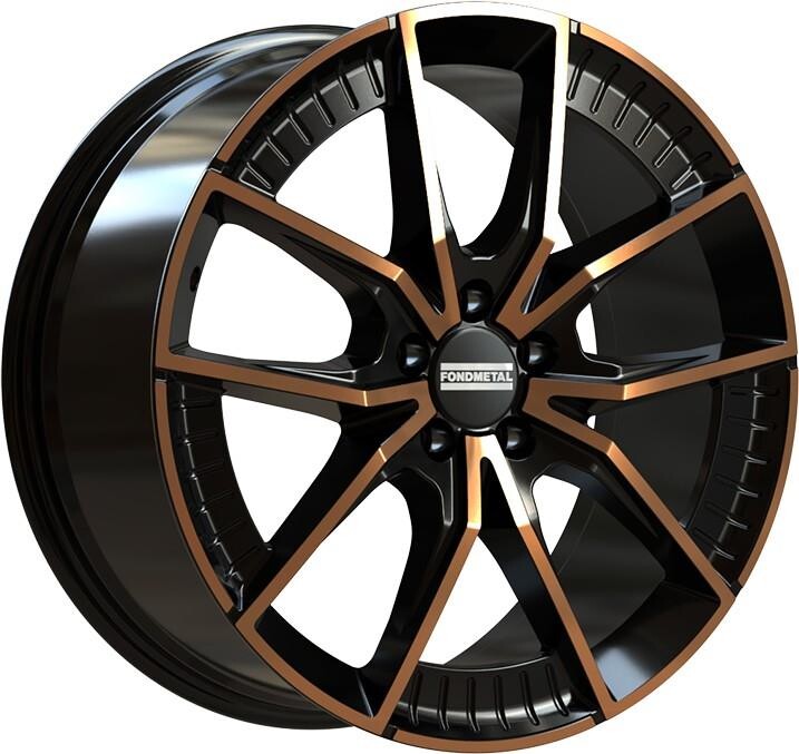 alumiinivanne Fondmetal Elatha Black Clearcoat Matt Bronze Machined 8.5x19" 5x112 ET45 keskireikä 66.5