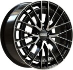 alumiinivanne Fondmetal Kari Glossy Black Machined 8.5x20" 5x112 ET50 keskireikä 66.5