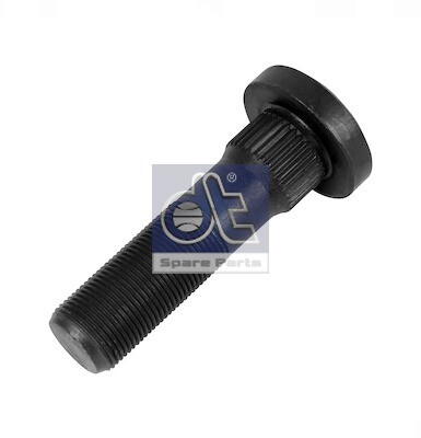 Wheel bolt front/rear M22x1,5 x86mm (thread pituus 48mm, milled) fits: DAF 65, 65 CF, 75, 75 CF, 85, 85 CF, 95, 95 XF, CF, CF 65, CF 75, CF 85, F 1000, F 1100, F 1300, F 1700, F 1900, F 2100 01.74-