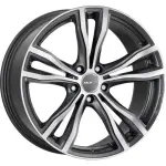 alumiinivanne MAK X-tila GrMirror, 20x11.0 5x120 ET35 keskireikä 74